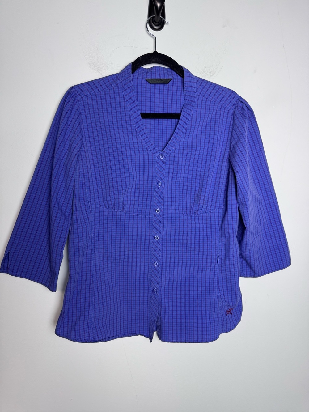 Arc’teryx Purple Check Blouse L